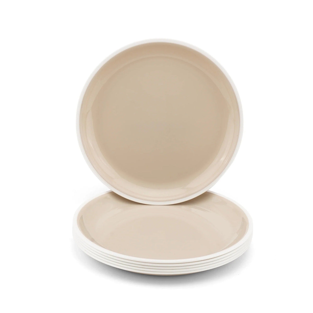 Round Plastic Full Plate Set of 6