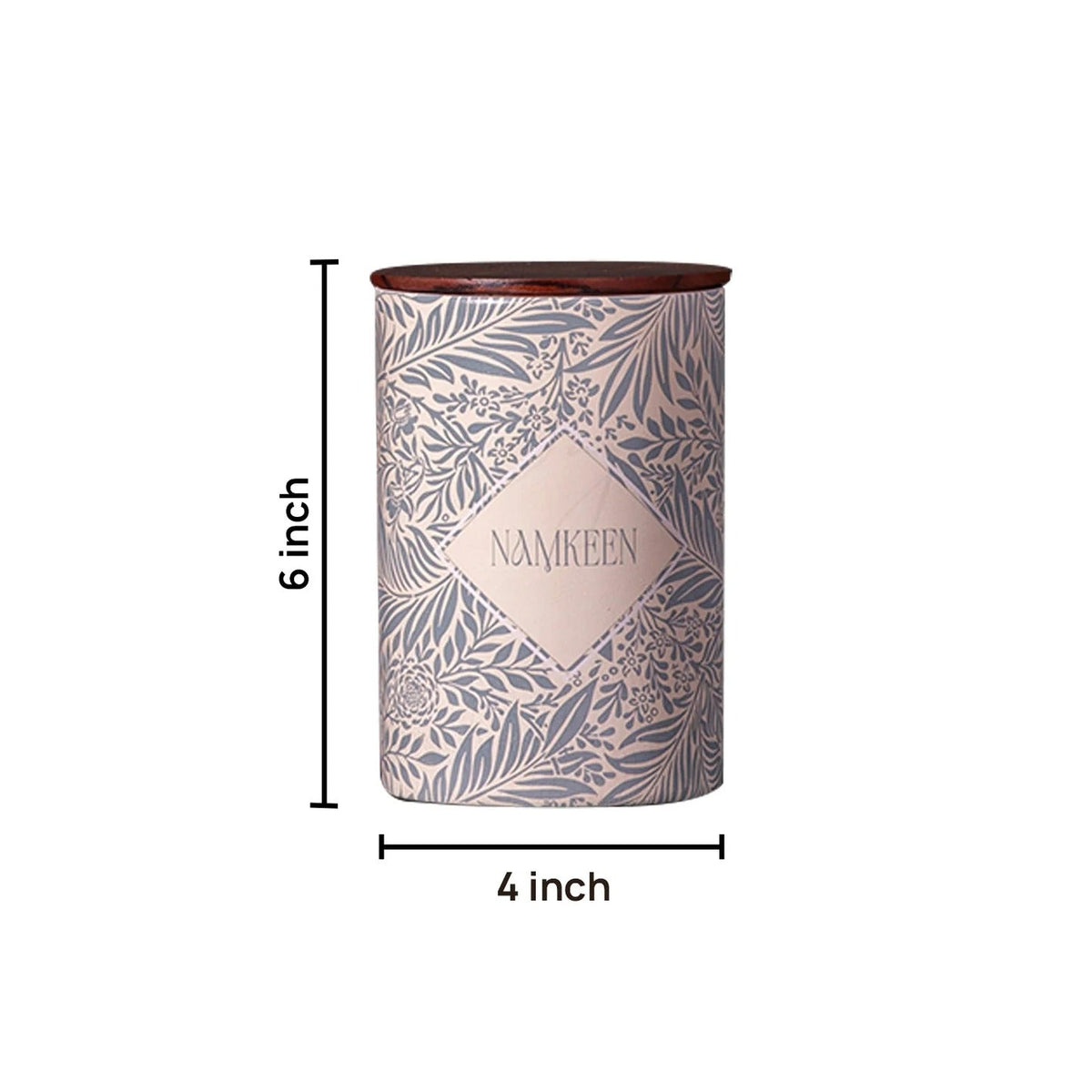 Exquisite Floral Jars Canister Set of 4 for Tea Coffee Sugar Namkeen