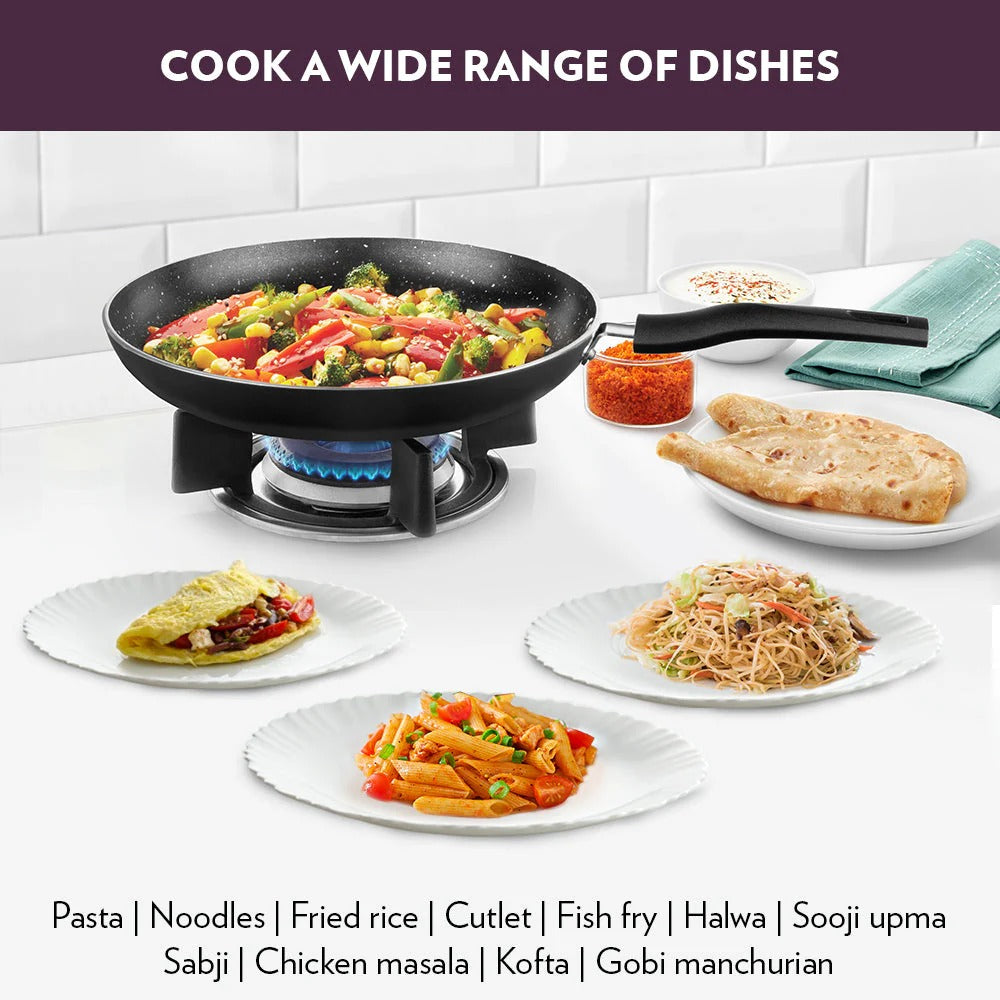 Hard Anodized Fry Pan with Glass Lid