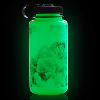 32oz / 1L Wide Mouth Water Bottle GLO WYLD Black Crystals