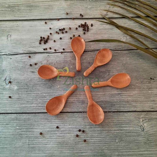 Neem Wood Broad Spoons Set of 6