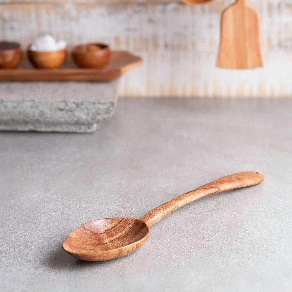 Neem Wood Ladle Dal Traditional Kitchen Ladle