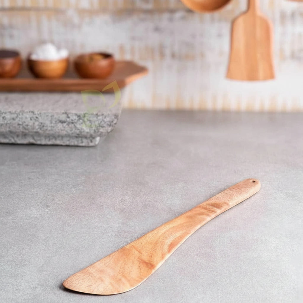 Neem Wood Ladle Fry Traditional Kitchen Ladle