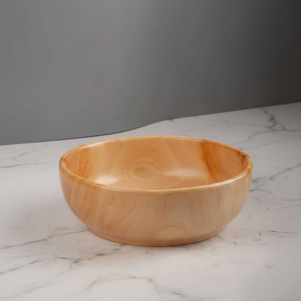 Neem Wood Serving Bowl Traditional Serveware Medium