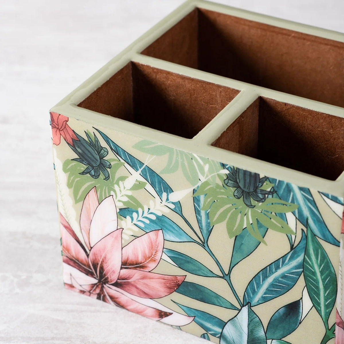 Enamel MDF Cutlery Holder Printed Design Large