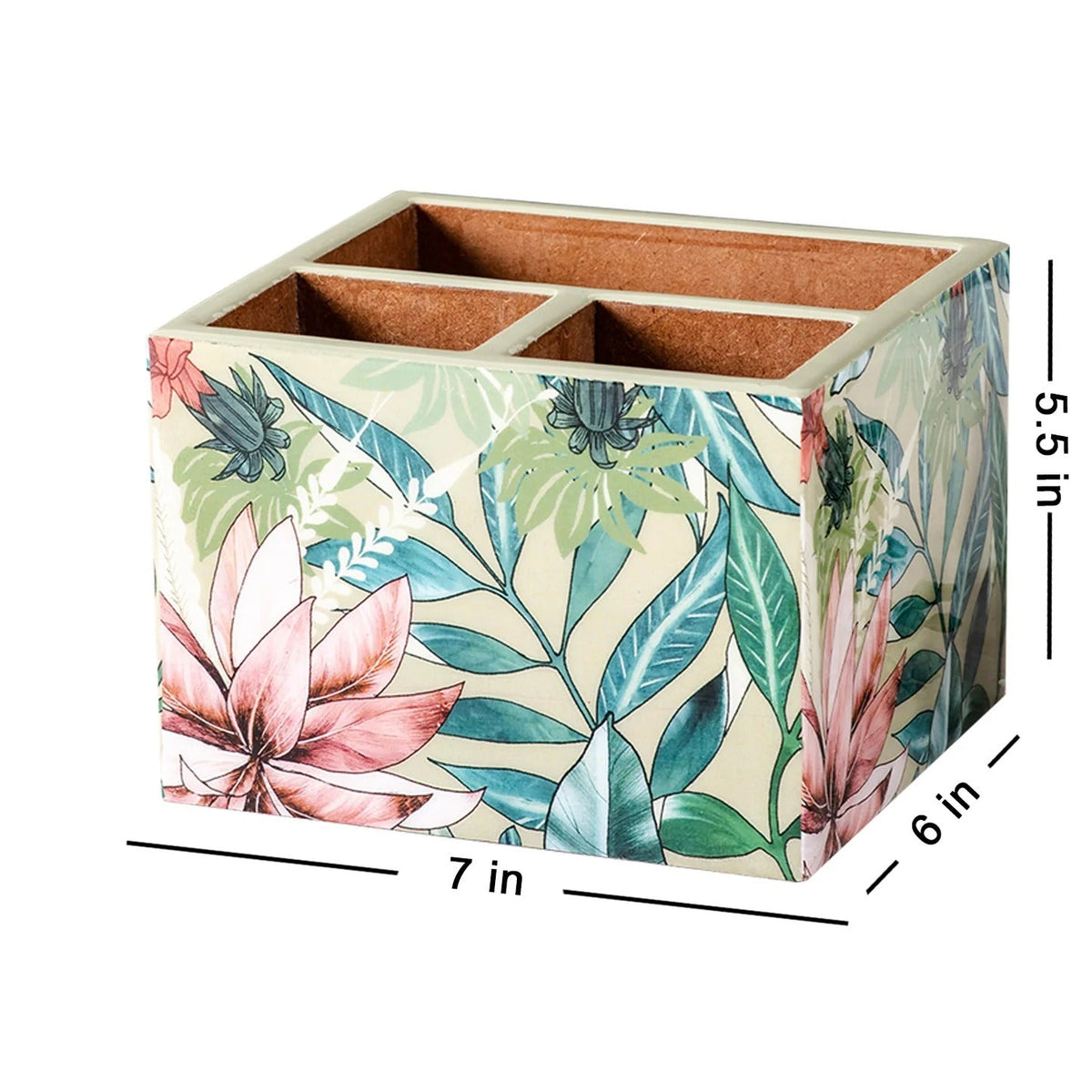 Enamel MDF Cutlery Holder Printed Design Large