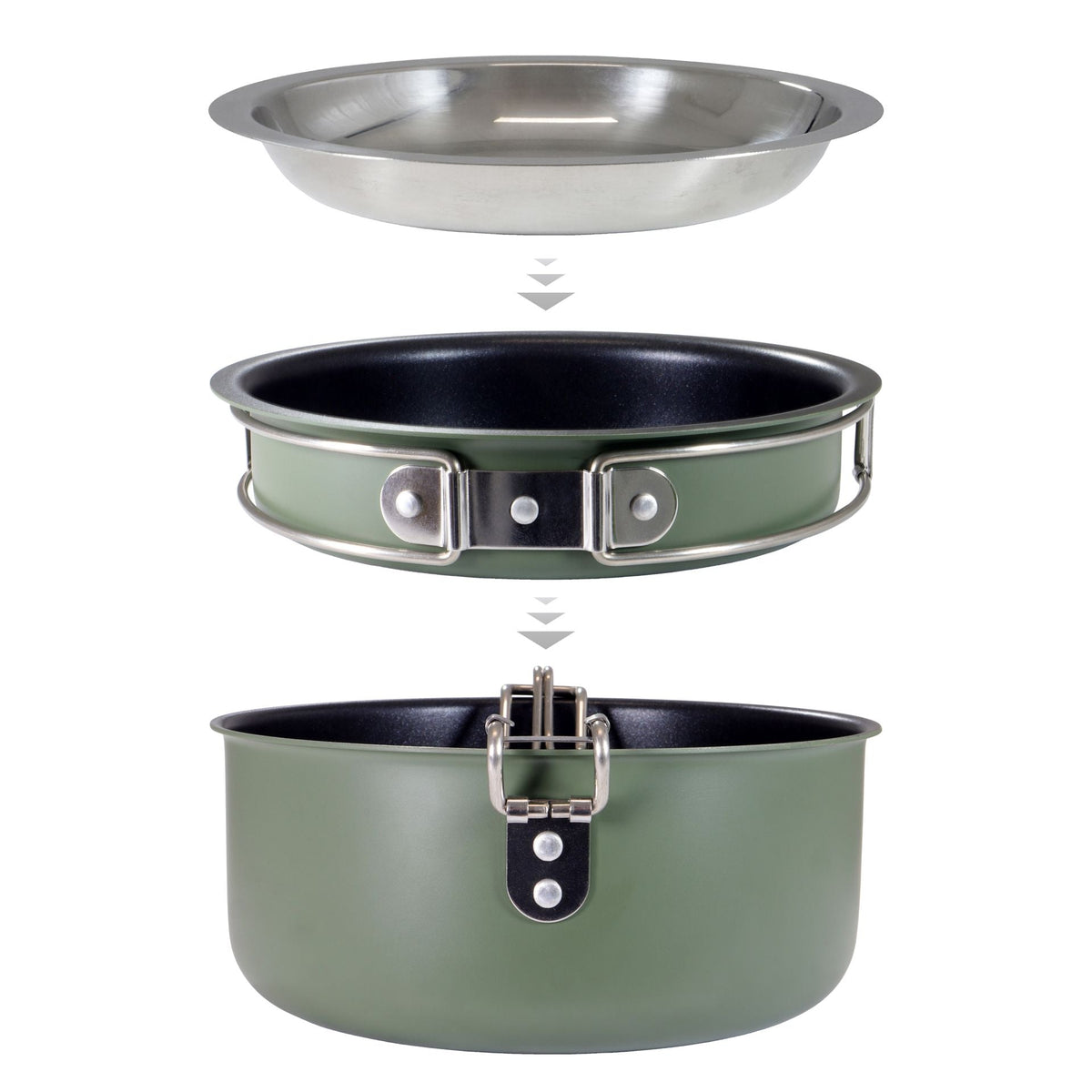 Snap - Pack Aluminium Cooking Set