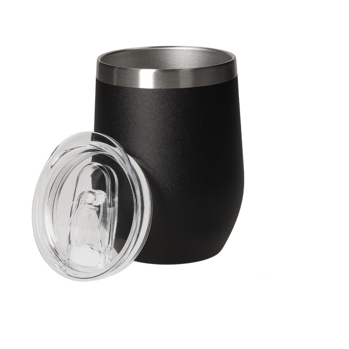 Stainless Steel Travel Mug with Clear Lid