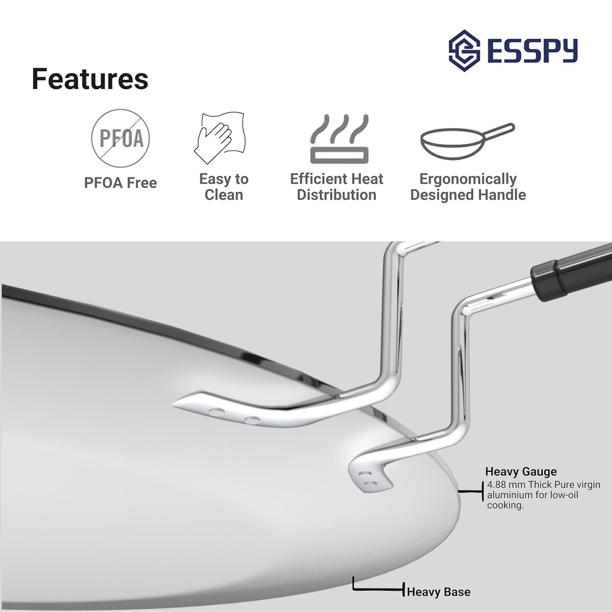 Triply Stainless Steel Tawa for Roti and Dosa, Chapati Tawa, Induction & Gas Compatible, Metal Utensil Safe
