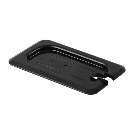 GN 1/9 Slotted Cover for Gastronorm Container Black