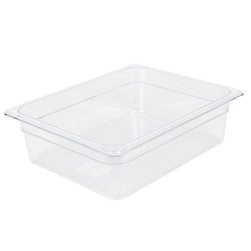 GN 1/2 Polycarbonate Gastronorm 100mm Clear