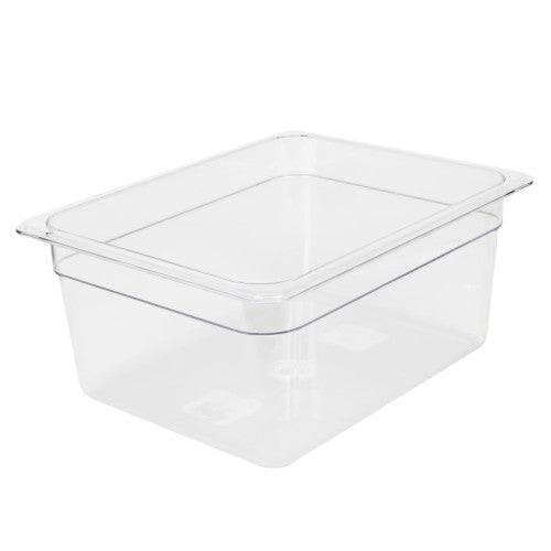 GN 1/2 Polycarbonate Gastronorm 150mm Clear