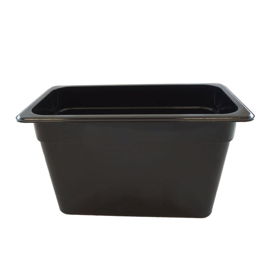 Black Polycarbonate GN 1/3 Gastronorm Food Pan Container 200mm - Design A