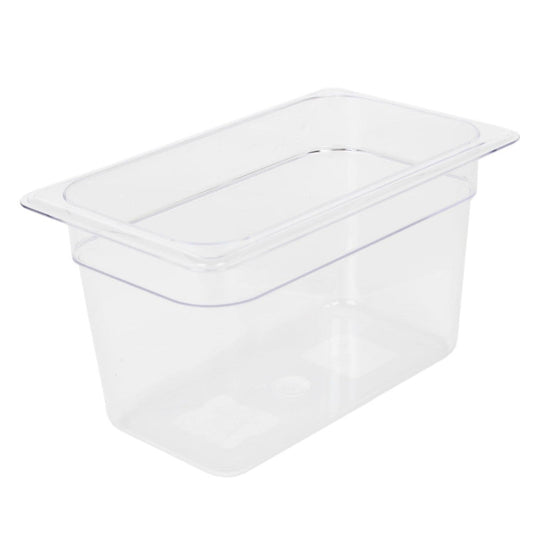 1/4 Clear Polycarbonate Gastronorm Food Container 150mm