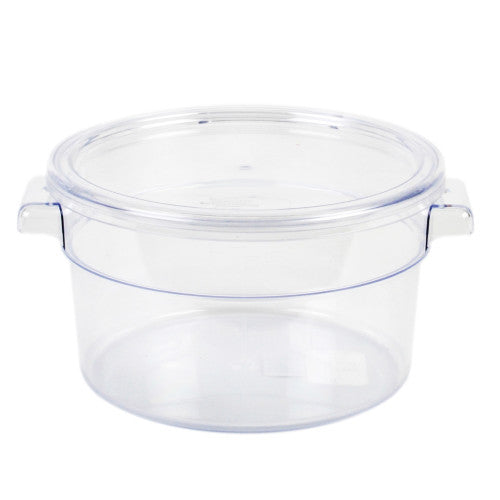 Round Polycarbonate Food Storage Container 1.9L / 2Qt