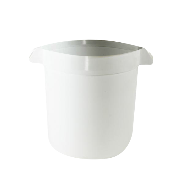 20 Gal Plastic Trash Can without Lid White