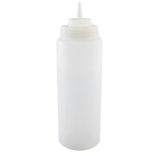 Wide Mouth Clear Squeeze Bottle 33 ¼oz / 945ml - Pack of 6