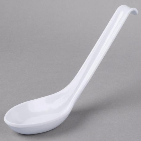 Classic Melamine White Soup Spoon - Pack of 12