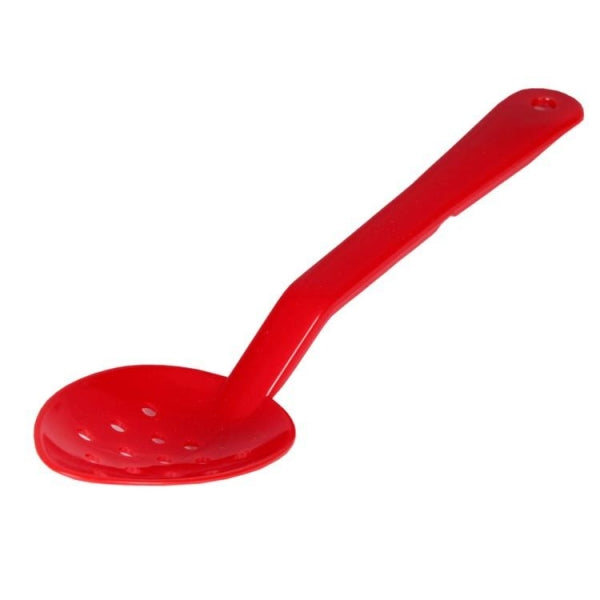 Polycarbonate Perforated Red Serving Spoon 330mm - Pack of 12 Default Title