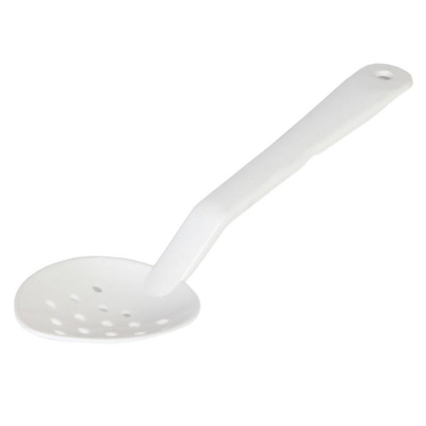Polycarbonate Perforated White Serving Spoon 330mm - Pack of 12 Default Title
