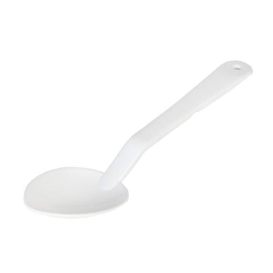 Polycarbonate White Solid Serving Spoon 330mm - Pack of 12 Default Title