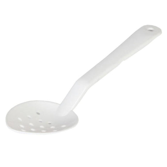 Polycarbonate Perforated White Serving Spoon 279mm - Pack of 12 Default Title