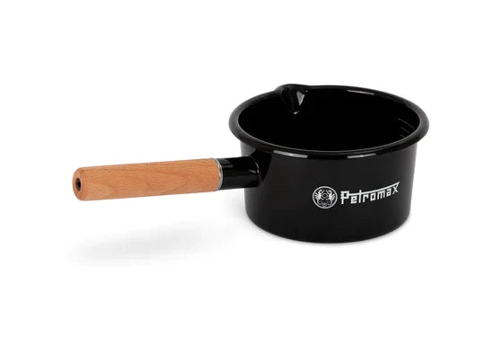 1L Enamel Pan Black or White Black