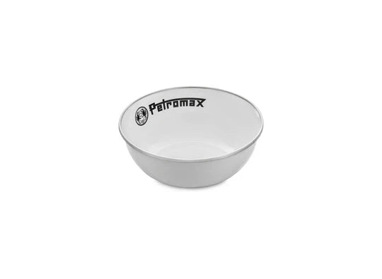 Set of 2 Enamel Bowls in White Small
