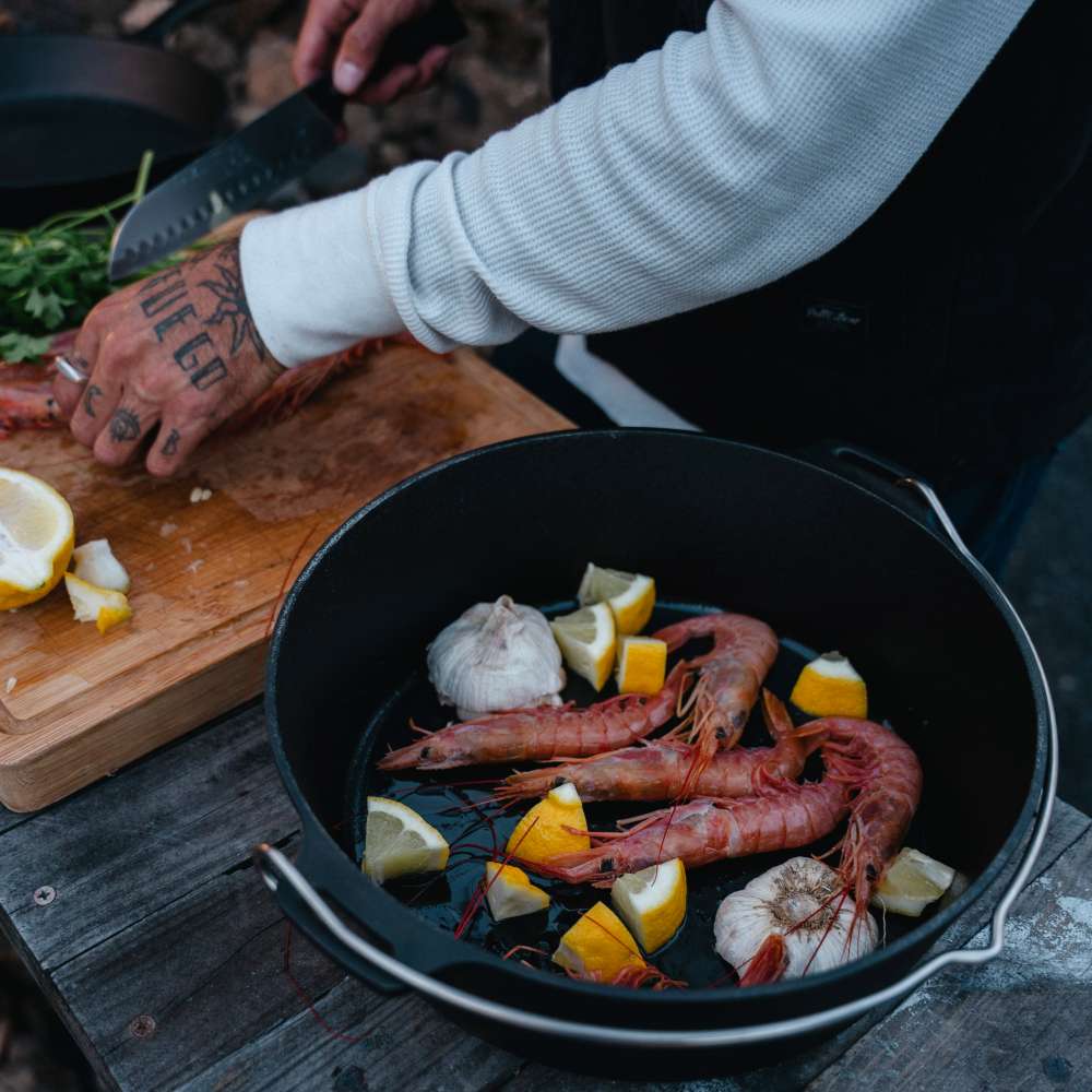 Cast Iron Dutch Oven with Frying Pan Lid
