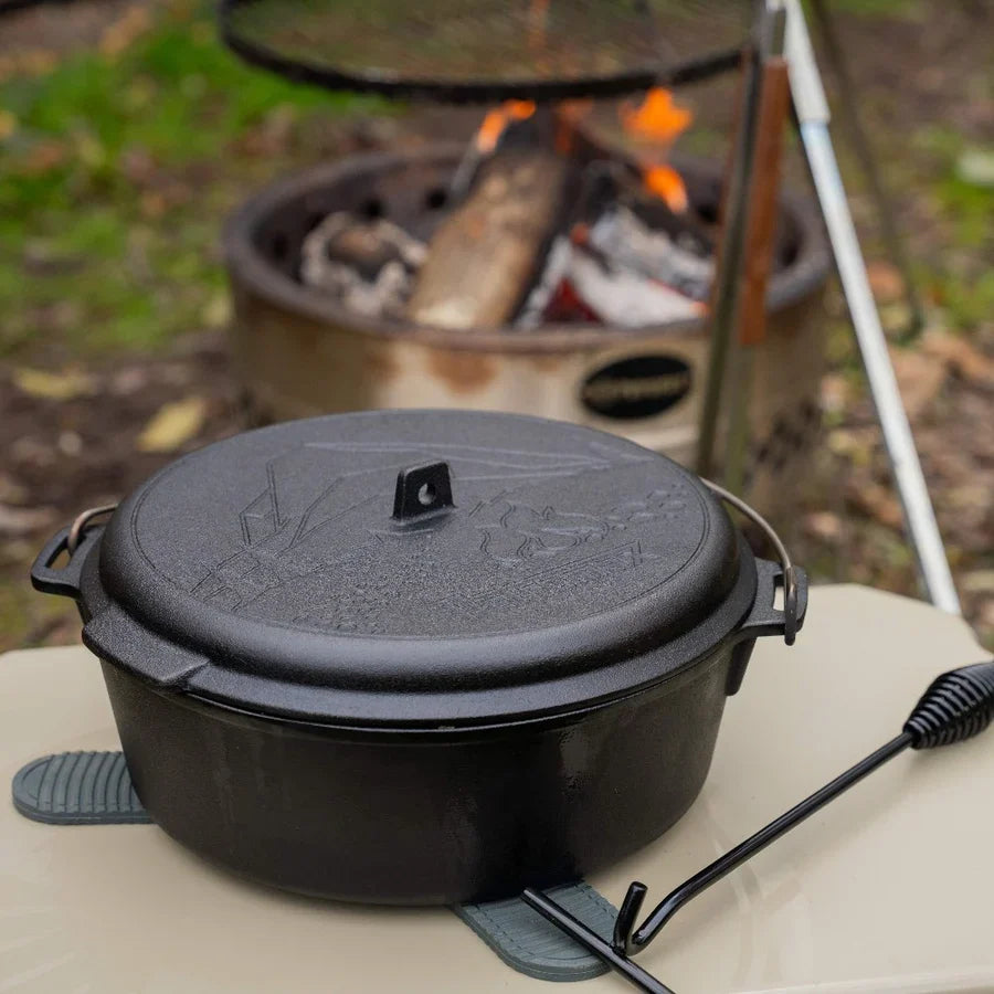Cast Iron Dutch Oven with Frying Pan Lid