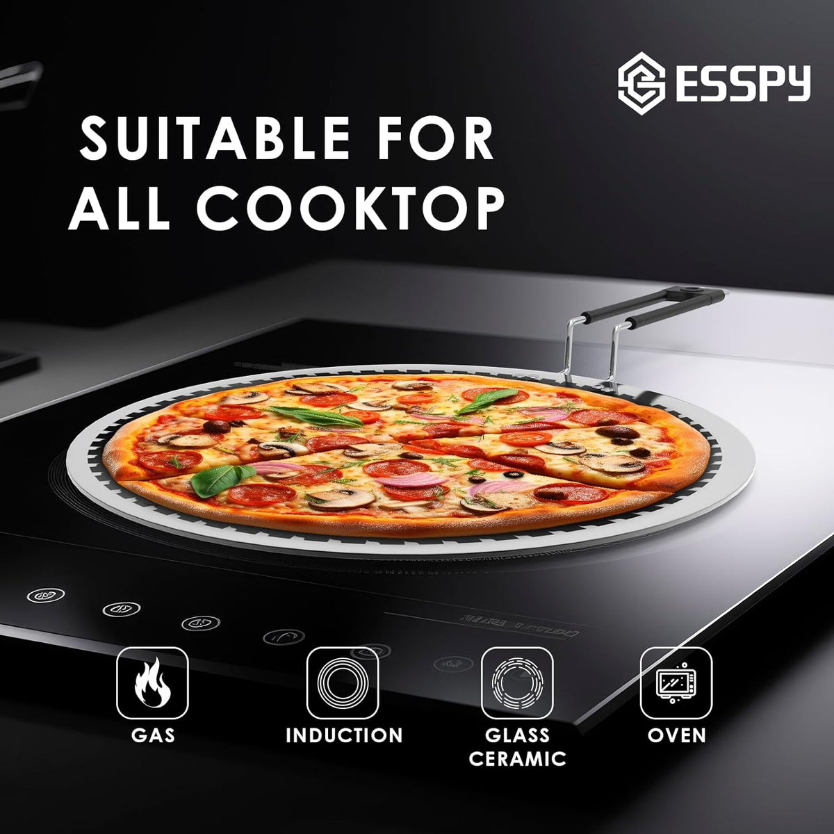 Triply Stainless Steel Tawa for Roti and Dosa, Chapati Tawa, Induction & Gas Compatible, Metal Utensil Safe