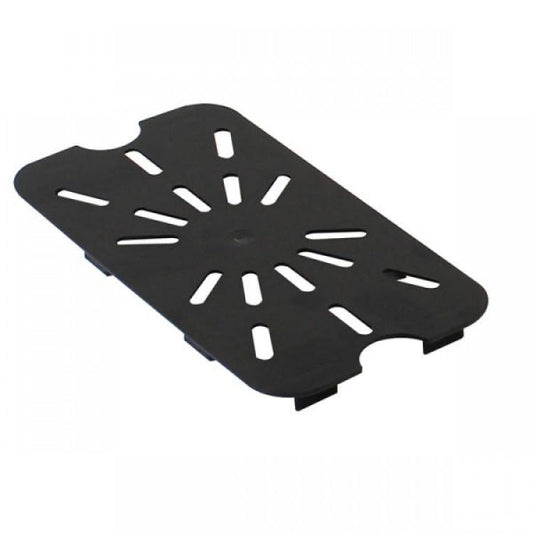 GN 1/4 Polycarbonate Gastronorm Drain Shelf Black Default Title