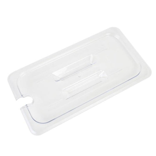 GN 1/3 Polycarbonate Gastronorm Notched Lid Clear Default Title