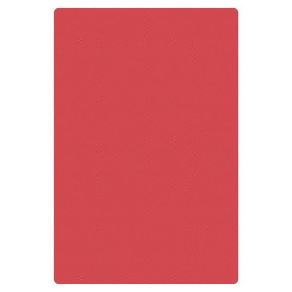High Density Polyethylene Red Chopping Board 457x305x13mm
