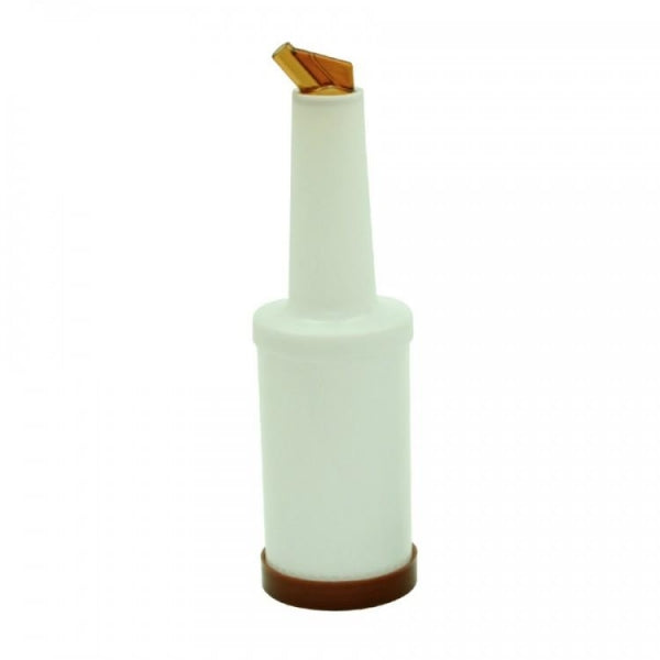 Pour Bottle with Spout and Cap 1ltr Brown