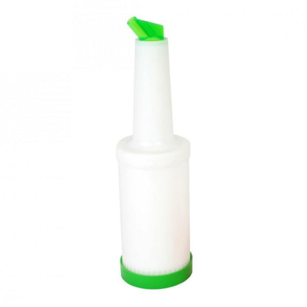 Pour Bottle with Spout and Cap 1ltr Green