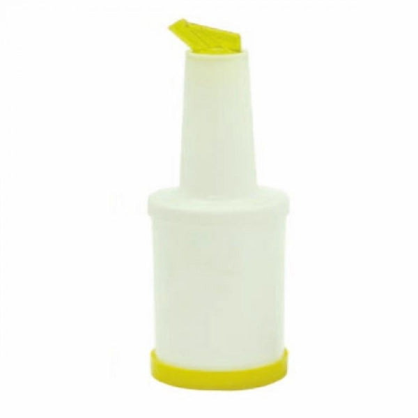 Pour Bottle with Spout and Cap 1ltr Yellow