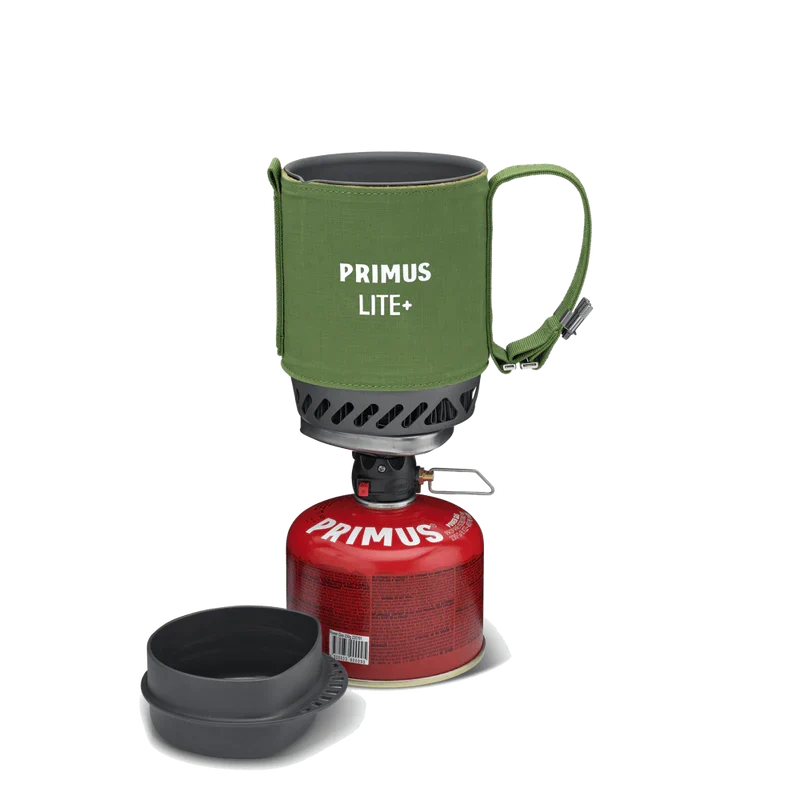 0.5L Camping Cooking Pot and Burner Set Green