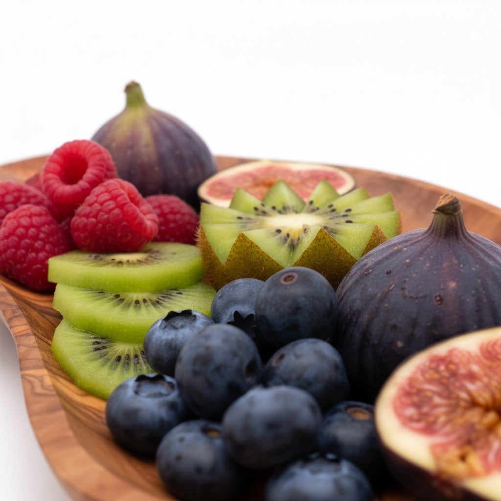 Handcrafted Olive Wood Serving Board | Rustic Live Edge Serving Platter Cheese Tray