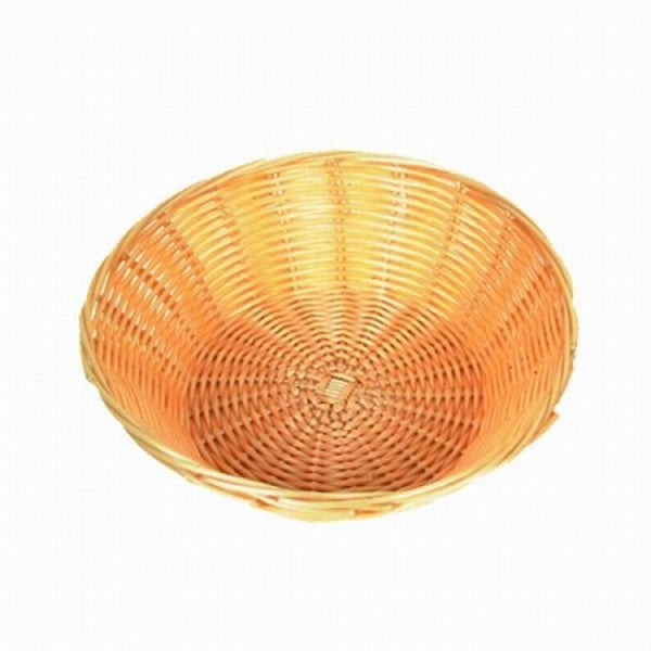Round Plastic Basket Beige