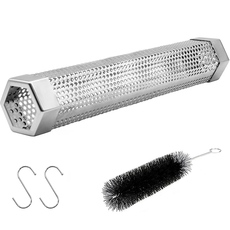 12-Inch Stainless Steel BBQ Pellet Smoker Tube Kit