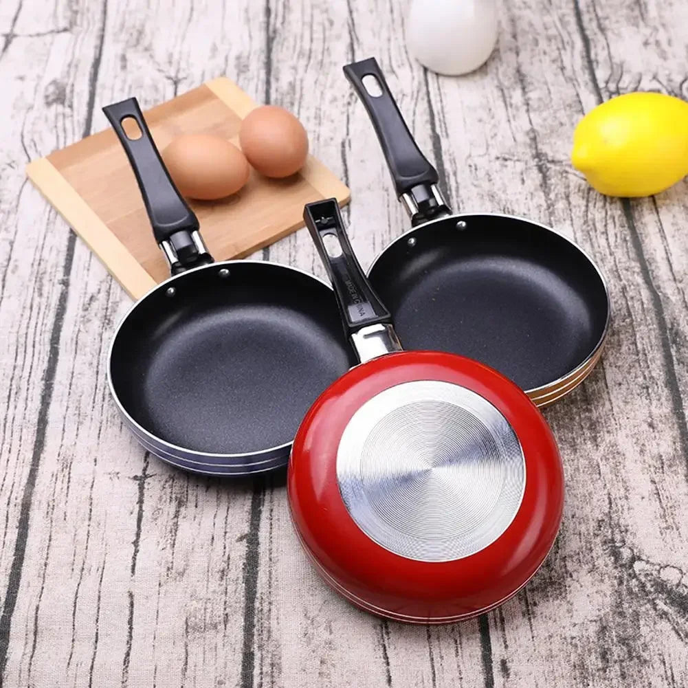 Mini Aluminium Egg Pan – Lightweight Non-Stick Pancake & Egg Fryer with Bakelite Handle – Perfect for One Egg (12.5cm)