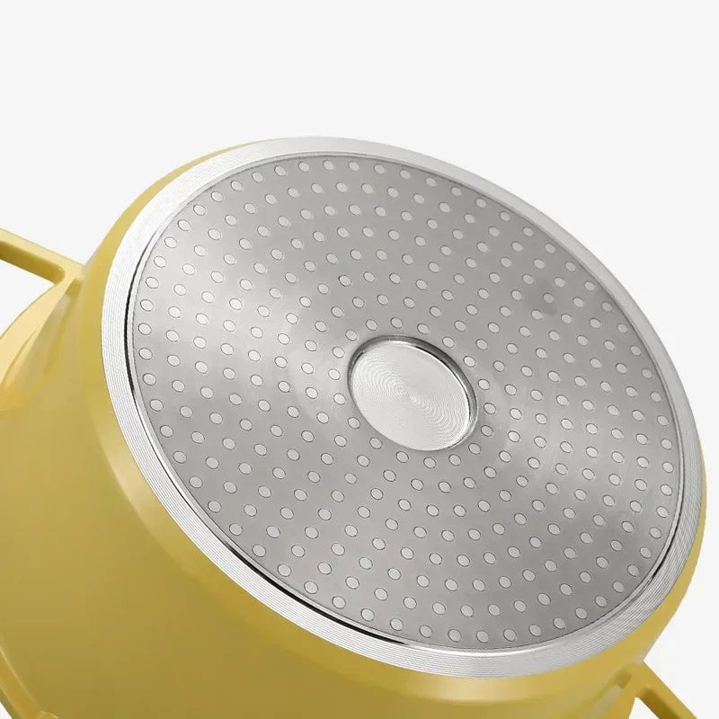 Non-Stick Cast Aluminium Enamelled Cooking Pot with Lid - Available in 2.75L & 4.75L