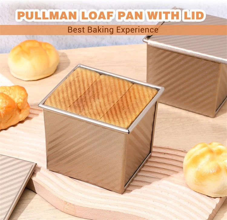 Nonstick Square Loaf Pan with Lid