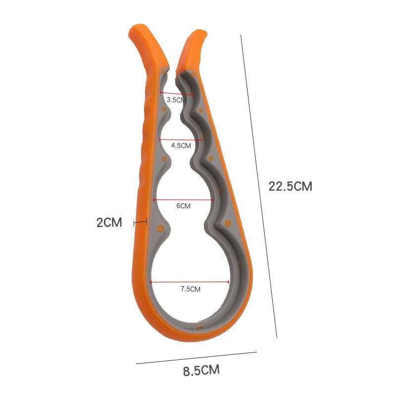 5-in-1 Jar Opener Set for Weak Hands – Multi-Function Can & Bottle Opener with Non-Slip Silicone Grip – Perfect for Seniors & Arthritic Hands – Available in Black, Red, Orange, Green & Blue Colours