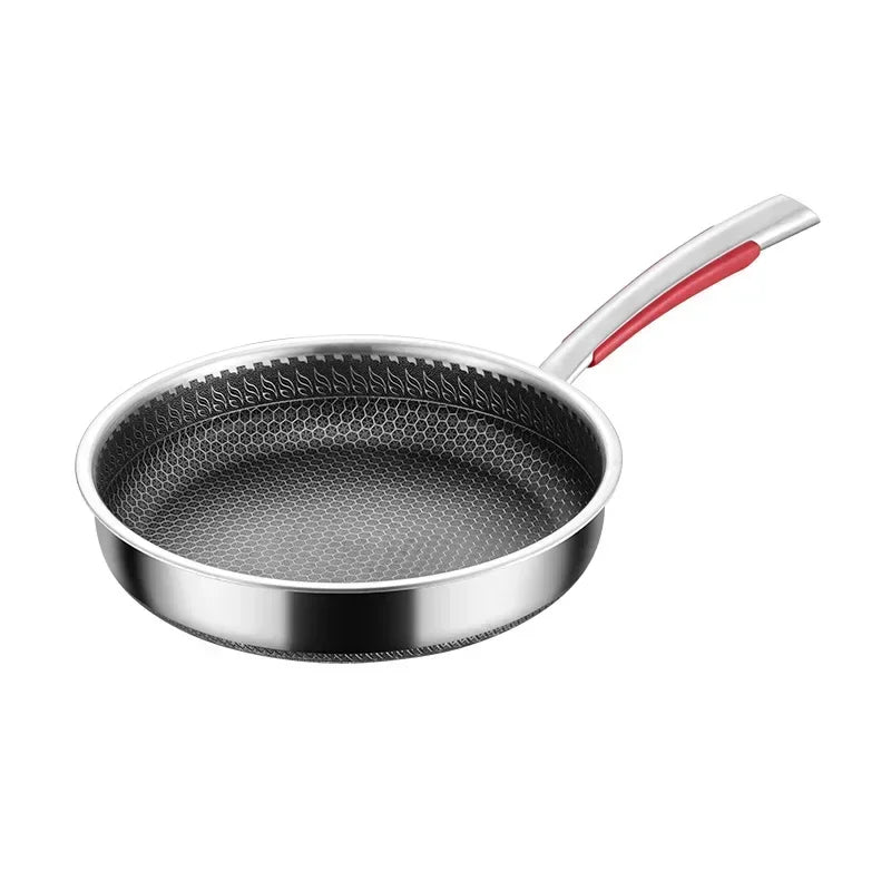316 Stainless Steel Honeycomb Frying Pan Single Pot
