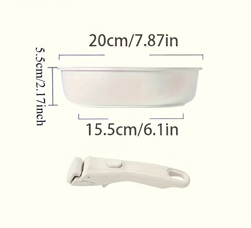 Non-Stick Cookware Set with Removable Handles