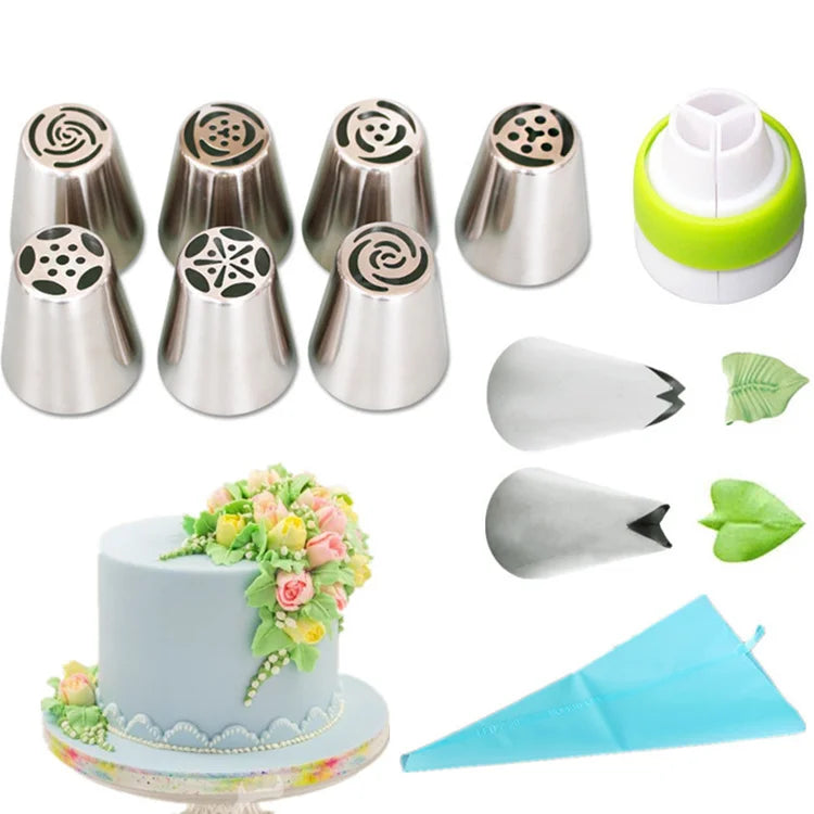 Piping Tips Set with Pastry Bag