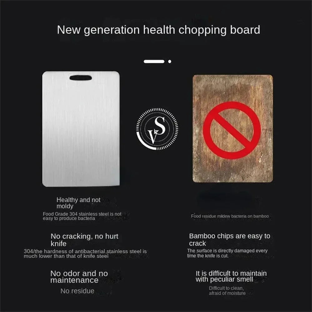 Thickened Stainless Steel Double-Sided Chopping Board