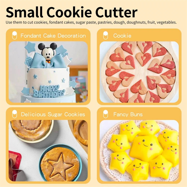 Stainless Steel Mini Cookie Cutter Set — 30 Piece